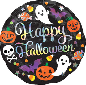 45cm Standard Happy Halloween Holographic Iridescent S55