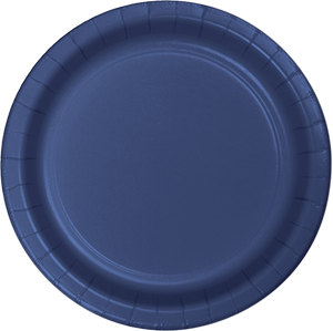 Navy Round Paper Plate 22cm Pack of 24
