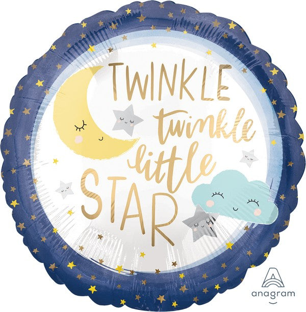 45cm Standard Satin XL Twinkle Twinkle Little Star S40