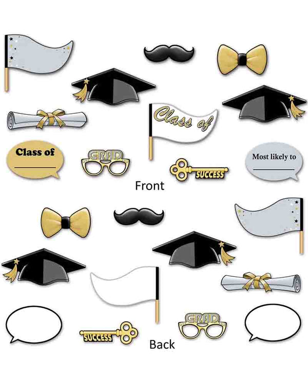 Graduation Photobooth Props Pack of 11