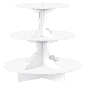 Cupcake 3 Tier Treat Stand White