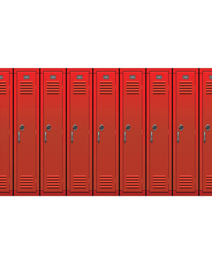 I Love the 90s Lockers Backdrop 9m