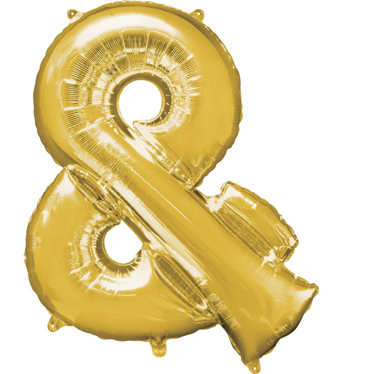 Gold & Symbol Supershape 86cm Balloon