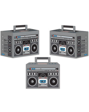 80s Boombox Favour Boxes Pack of 3