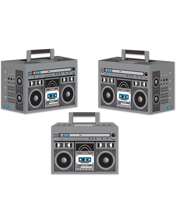 80s Boombox Favour Boxes Pack of 3