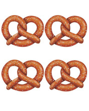 Oktoberfest Pretzel Cutouts 28cm