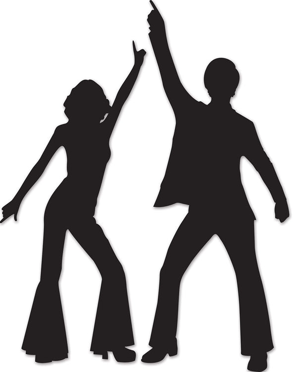 70s Disco Silhouettes Cutouts