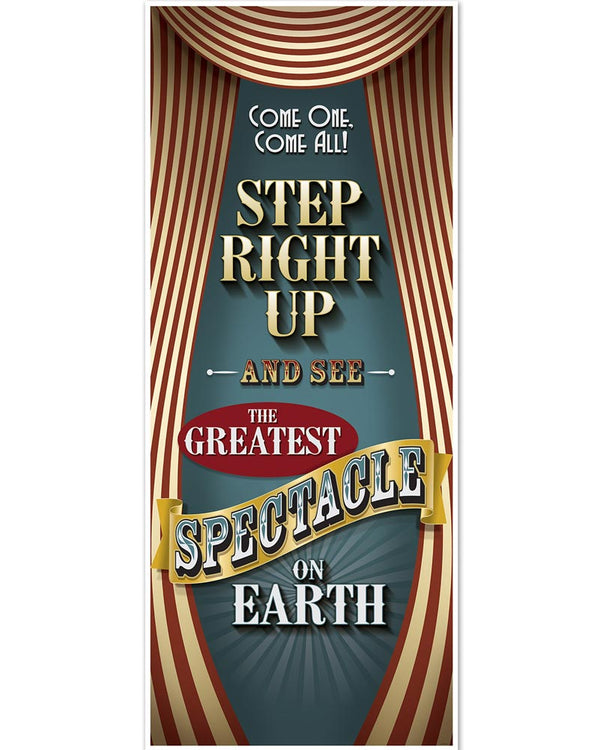 Vintage Circus Door Cover