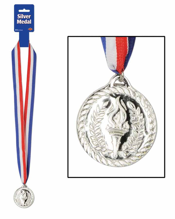 Silver Medal with Ribbon