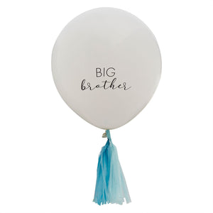 Hello Baby Balloon Big Brother White Pack of 3