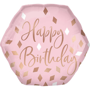 SuperShape XL Blush Happy Birthday P30