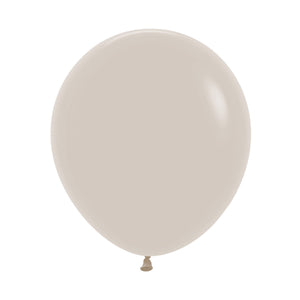 Sempertex 45cm Fashion White Sand Latex Balloons 071, 6PK Pack of 6