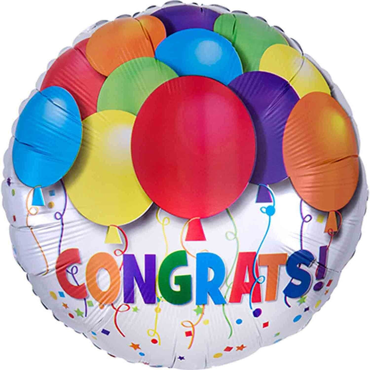 45cm Standard HX Bold Congratulations Balloons S40