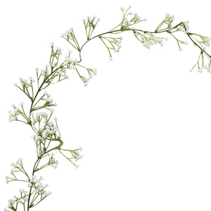 Botanical Wedding Foliage Garland White Gypsophila