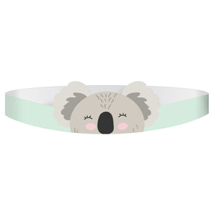 Koala Mini Paper Tiaras Pack of 8