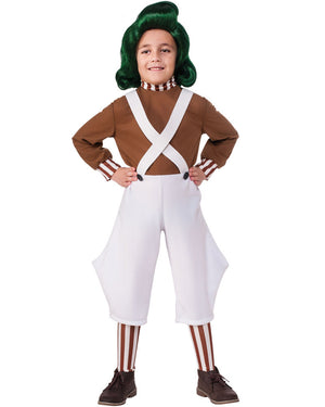 Willy Wonka Oompa Loompa Boys Costume