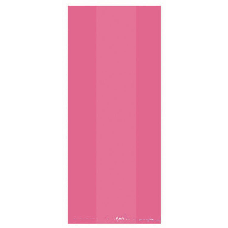 Cello Party Bags Small - Bright Pink Pack of 25