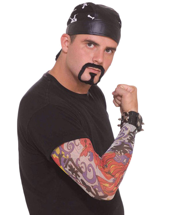 Bad Biker Moustache Tattoo and Headscarf Kit