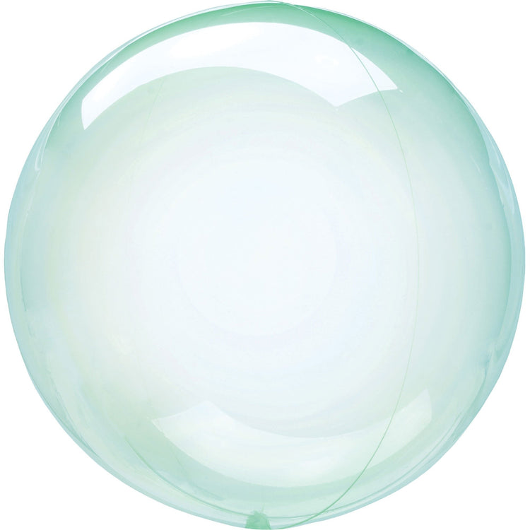 Crystal Clearz Green Round Balloon S40