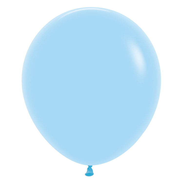 Sempertex 45cm Pastel Matte Blue Latex Balloons 640, 6PK Pack of 6