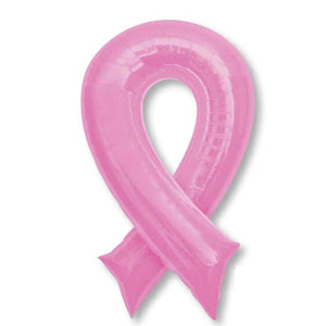 Pink Ribbon Supershape Foil Balloon 91cm