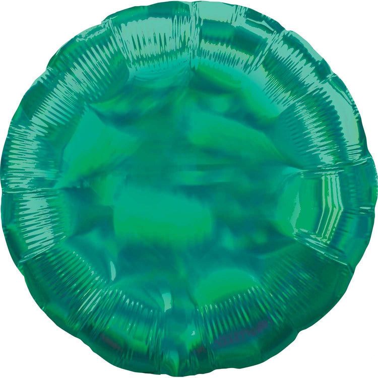 45cm Standard Holographic Iridescent Green Circle S40