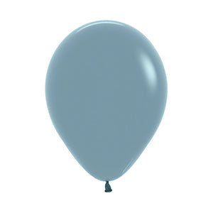 Sempertex 30cm Pastel Dusk Blue Latex Balloons 140, 100PK