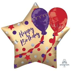 Multi-Balloon EZ-Fill Satin Happy Birthday Balloons P60