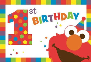 Elmo Turns One Postcard Invitations Pack of 8