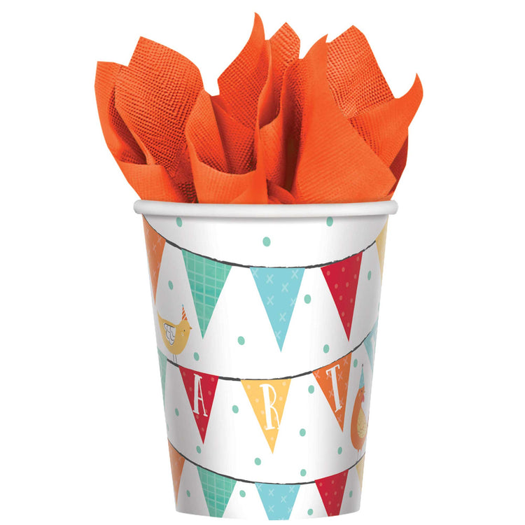 Barnyard Birthday 9oz / 266ml Paper Cups Pack of 8