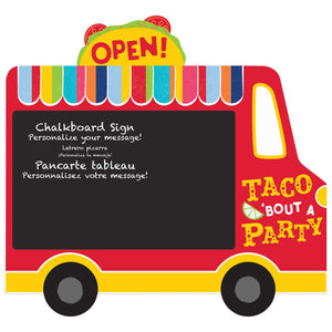 Fiesta Taco Truck Chalkboard Easel Sign