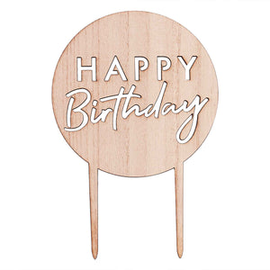 Mix It Up Cake Topper Happy Birthday MDF