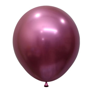 Sempertex 45cm Metallic Reflex Fuchsia Latex Balloons 912, 6PK Pack of 6