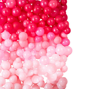 Star Gazer Birthday Balloon Wall Ombre Pink Pack of 213