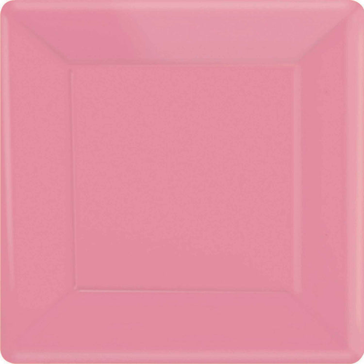 Paper Plates 26cm Square 20CT - New Pink Pack of 20