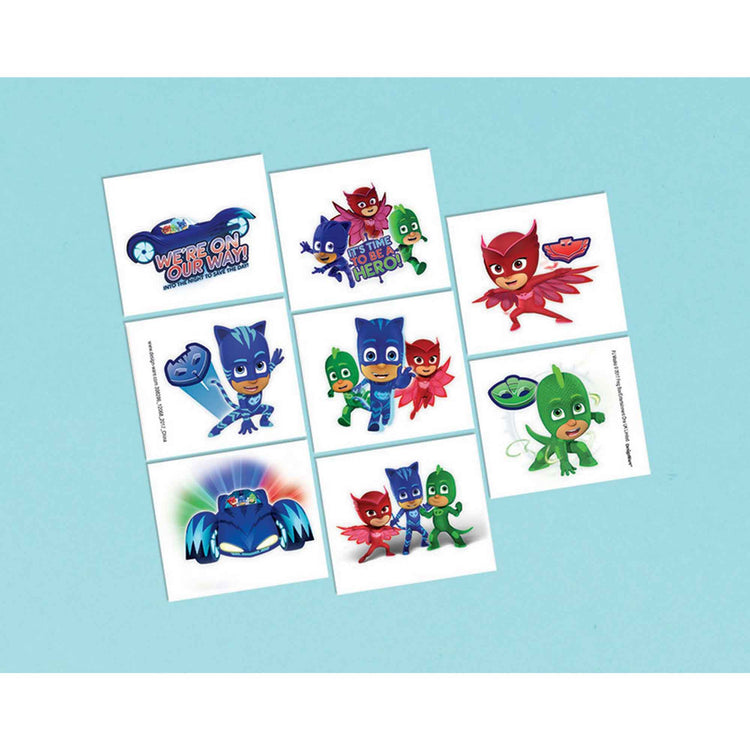 PJ Masks Tattoos Pack of 8