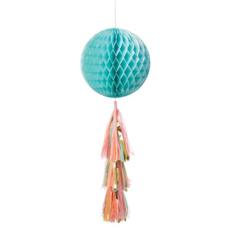 Honeycomb Pastel Ball Decoration & Tassel Tail