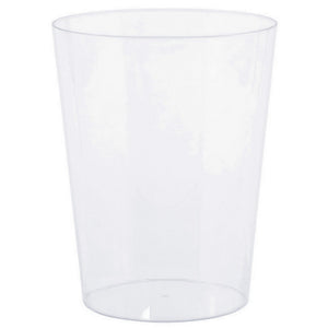 Cylinder Container Plastic Clear Medium 14cm