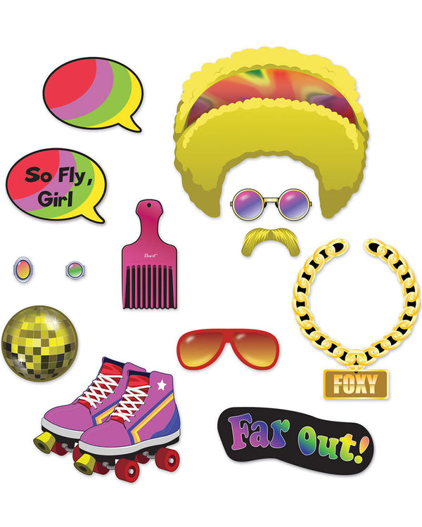 70s Fun Photo Signs Pack of 13