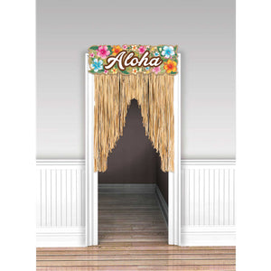 Summer Luau Aloha Door Curtain