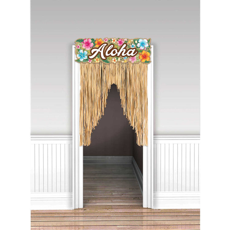 Summer Luau Aloha Door Curtain