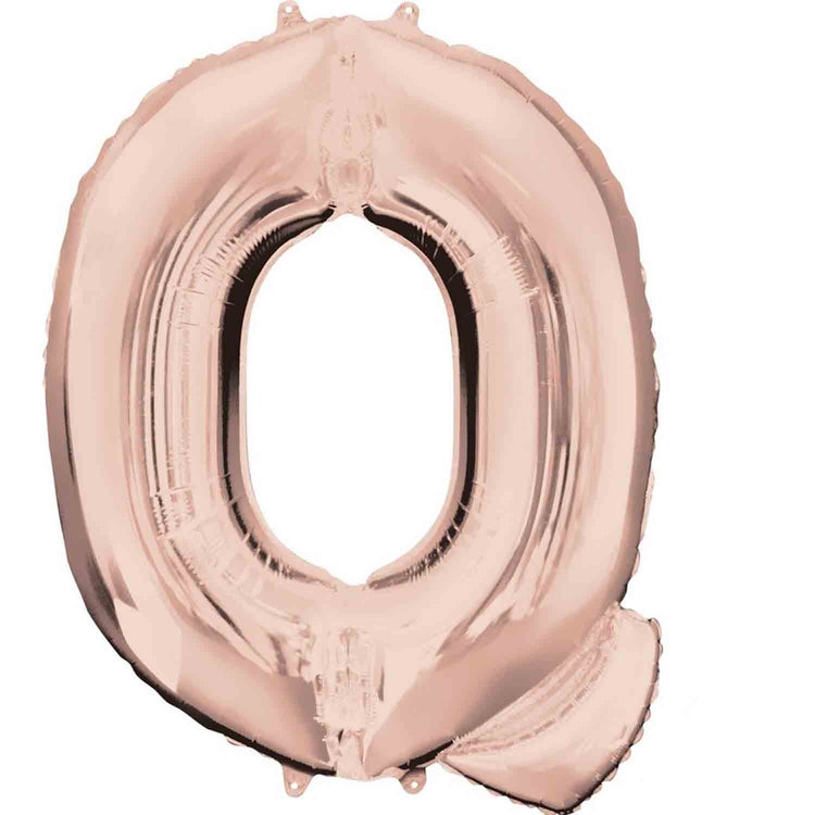 Rose Gold 83cm Letter Q Super Shape Balloon