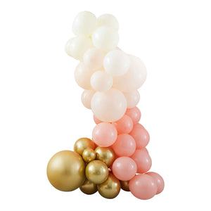 Mix It Up Peach & Gold Balloon Arch Pack of 75