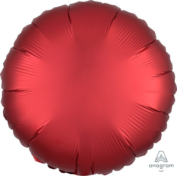 45cm Standard HX Satin Luxe Sangria Circle S18