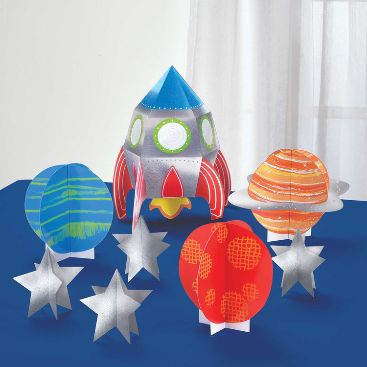 Blast Off Birthday 3D Table Decorating Kit