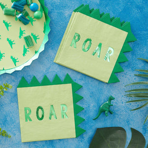 Roar Shaped Lunch Napkins Pack of 16