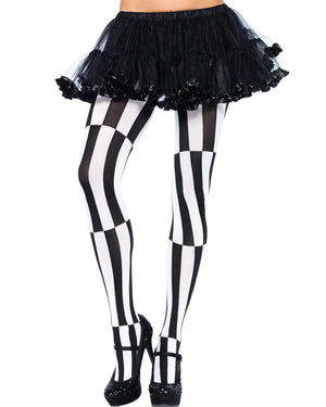 Optical Illusion Opaque Tights