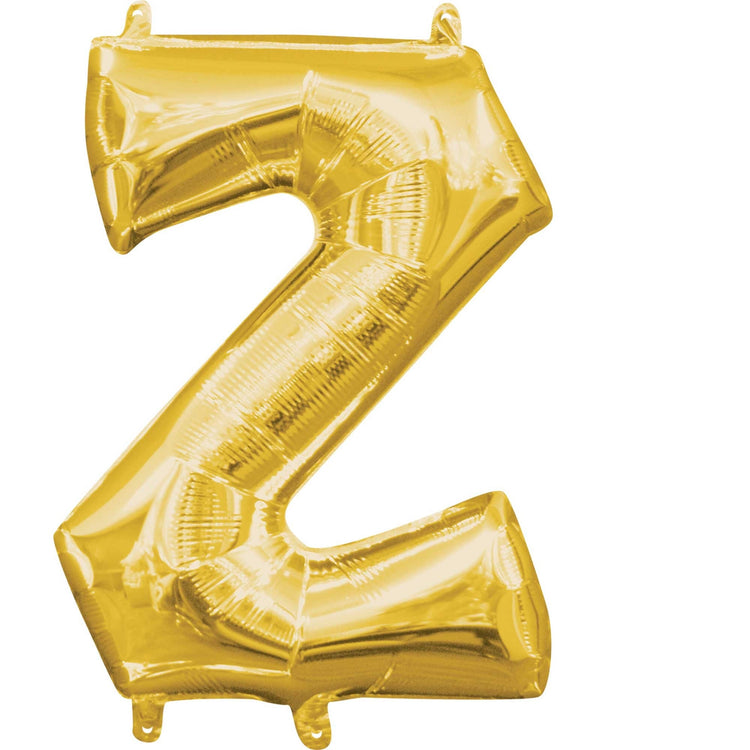 Gold 40cm Letter Z Balloon