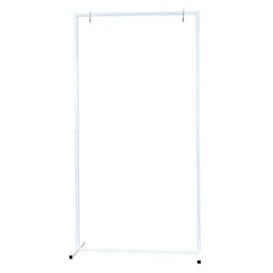 Contemporary Wedding White Metal Entrance Sign Stand