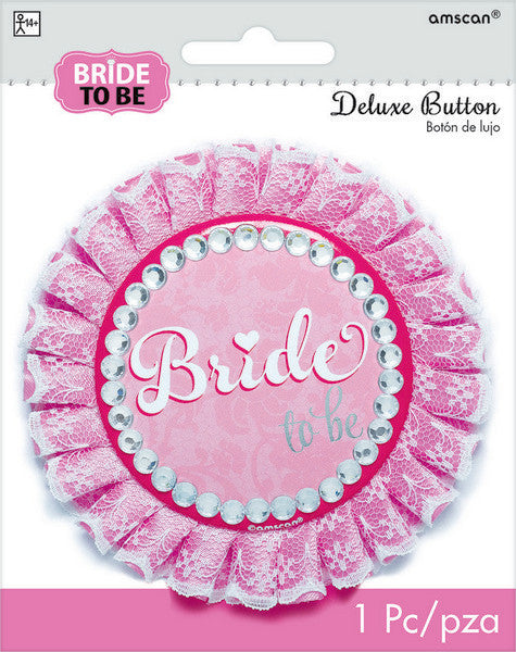 Elegant Bride to Be Deluxe Button